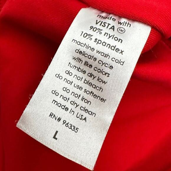 NEW Susana Monaco Strapless Bralette Essential Crop Tube Top Women's Red Size L - Picture 5 of 5